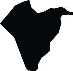 Avelino Lopes Brazil silhouette map