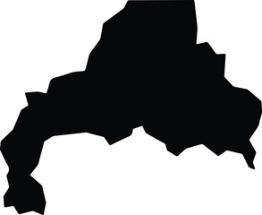 Aurora do Pará Brazil silhouette map