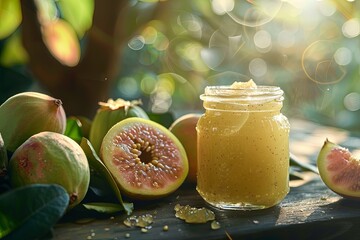 Trendy guava jam bocadillo, bread with confection made from guava pulp