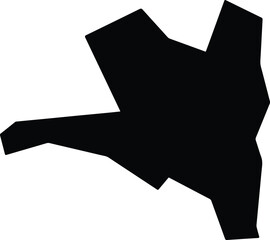 Atsugi Japan silhouette map