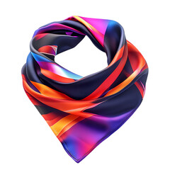 Contemporary Cooling Bandana with a Bold Digital Gr Isolated on Transparent Background