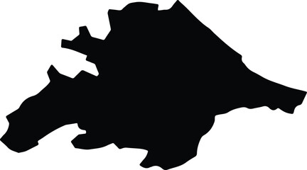 Atakum Turkey silhouette map