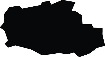 Aso Japan silhouette map