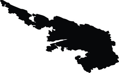 Askøy nor Norway silhouette map