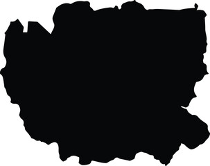 Asikuma odoben brakwa Ghana silhouette map