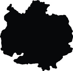 Ashoknagar India silhouette map
