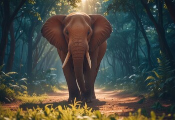 Fototapeta premium elephant in the wild