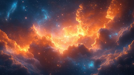 Obraz premium explosion of the sun