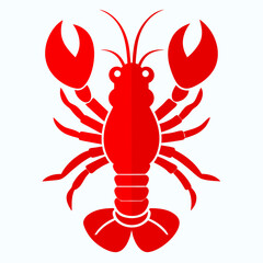 vector illustration of a crab