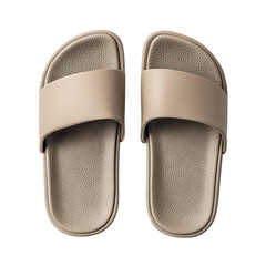 Minimalist Slip On Sandals with a Streamlined Design Isolated on Transparent Background