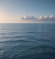 Gentle blue ocean gradient, tranquil and serene  ,  marine,  design