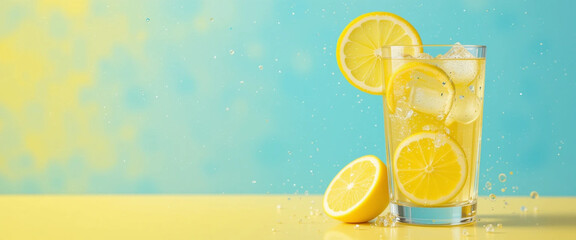 Refreshing Iced Lemon Drink A Summer Beverage