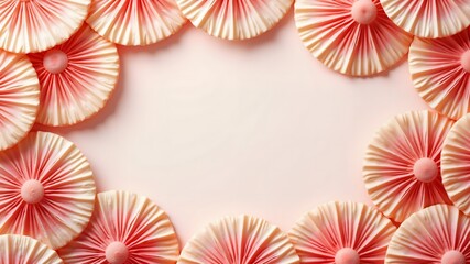 Scallops sale banner design free space in the center
