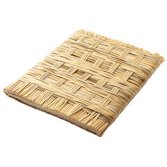 Contemporary Eco Straw Mat Featuring a Sleek Natural Design Isolated on Transparent Background