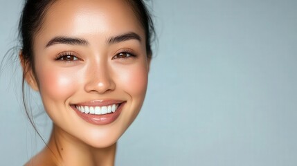 Naklejka premium Radiant woman with a beautiful, healthy smile.