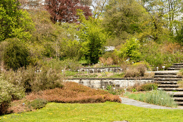 Botanical garden in Saint Gallen in Switzerland 19.4.25