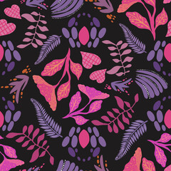 Iridescent Botanical Illustration