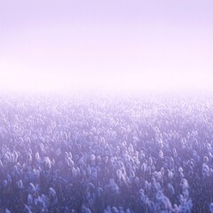 Naklejka premium Tranquil tundra scene with cotton grass under a lavender sky serene and picturesque nature setting for your projects