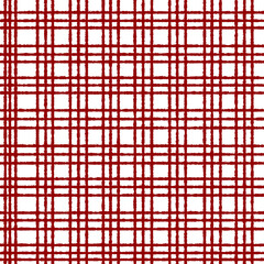 repeating geometric pattern. The pattern consists of red red lines and squares, creating a grid-like structure. The lines and squares are hand-drawn have a slightly imperfect, rough texture