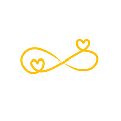 infinity heart line symbol