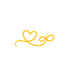 infinity heart line symbol
