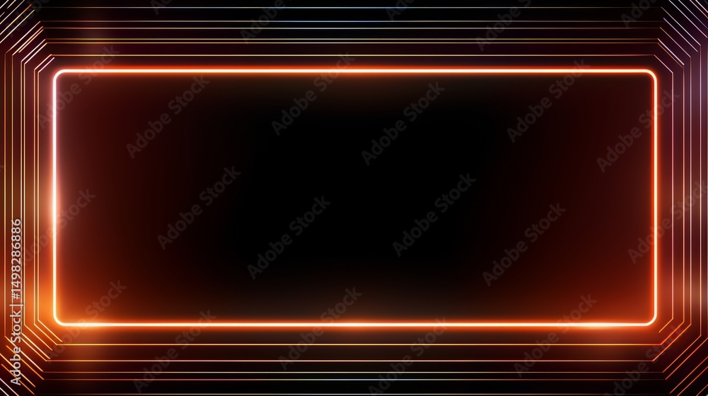 Aufkleber black frame with a red border. the frame is very dark and the red border is very bright