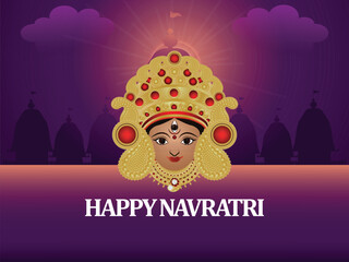Happy navratri indian festival celebration