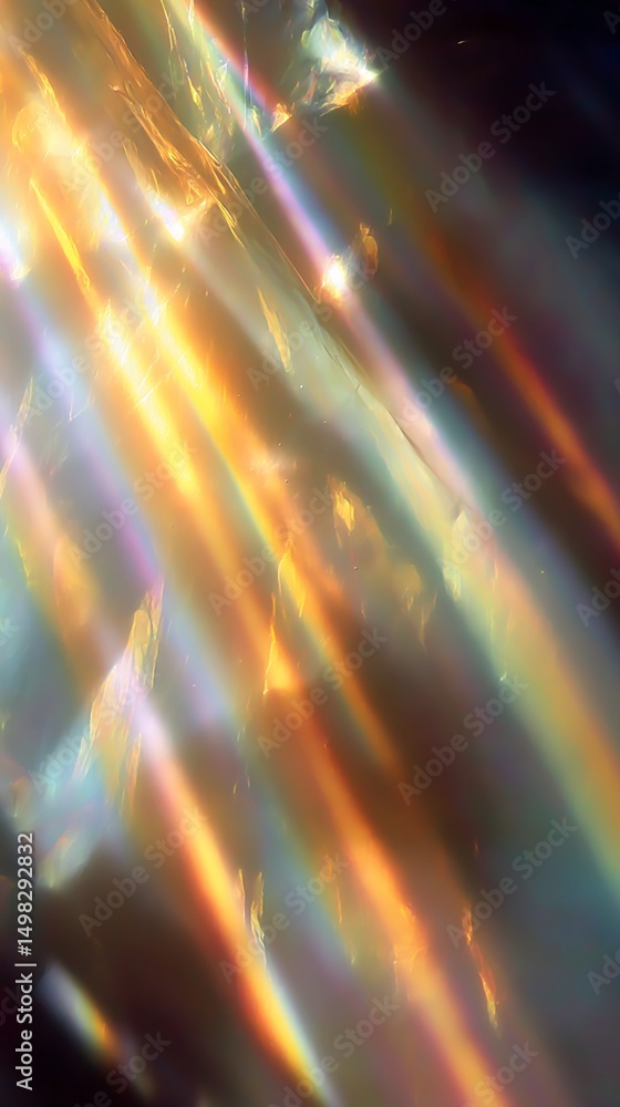 Poster abstract light streaks and diffraction patterns