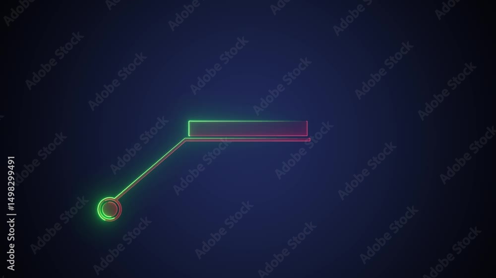 Poster hud callus elements with text coming soon neon line . animation callus for text animation video 4k ,