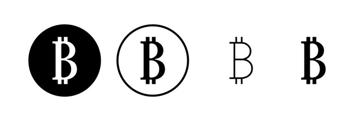 Bitcoin icon logo design. bitcoin sign and symbol. payment symbol. cryptocurrency logo