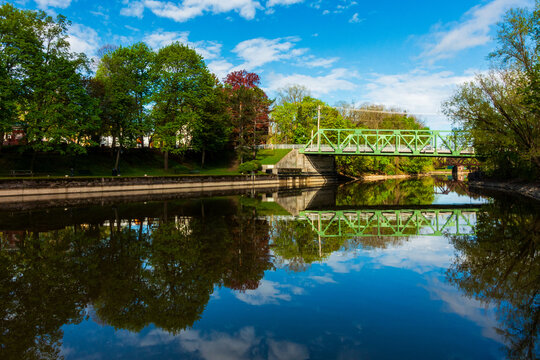 Fototapeta Erie Canal in Pittsford, New York
