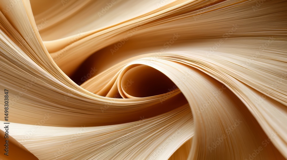 Aufkleber the image is a close up of a piece of paper with a spiral pattern. the paper is brown and he is made