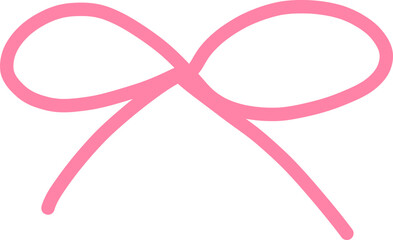 Minimalist Pink Bow Tie