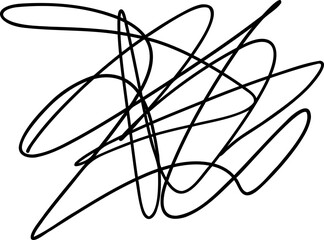 Chaotic Looped Scribble Sketch