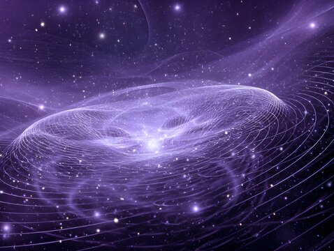 Experience Futuristic Harmony with Psi Psychic Purple and Zeta Ethereal White Elements in 3D Fusion