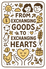 From Exchanging Goods to Exchanging Hearts Doodle