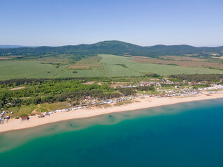 Black sea coastline near Gradina (Garden) Beach,  Bulgaria