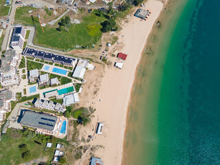 Black sea coastline near Gradina (Garden) Beach,  Bulgaria