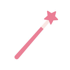 Pink magic wand with star tip