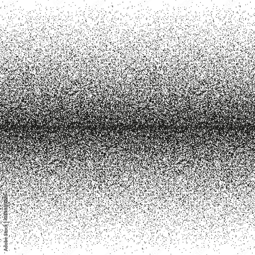 Poster horizontal halftone texture. dot gradient vector. fade side direction. monochrome shading detail.