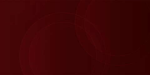 Abstract red background with circles. Applicable for gift card, Poster on wall poster template.