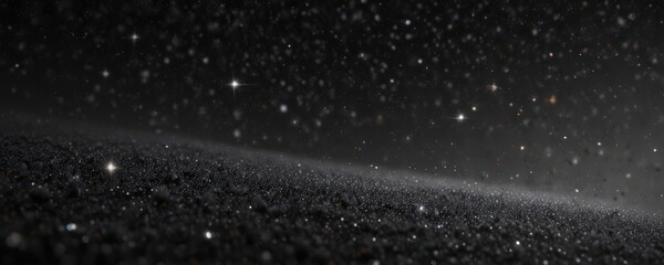 Obraz premium Diamond dust scattered across velvet black, myriad stars shimmering , astrophotography, sparkle