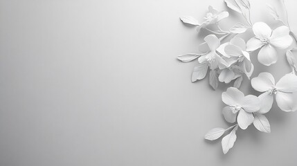 Blank condolence wishcard soft floral border grayscale tones respectful layout simple and text free design