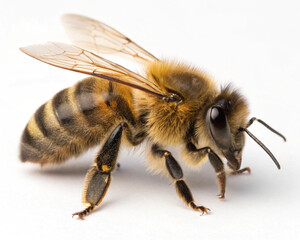 Bee Isolated on White Background