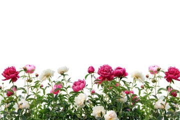 Fototapeta premium Peony flowers carnation outdoors blossom.
