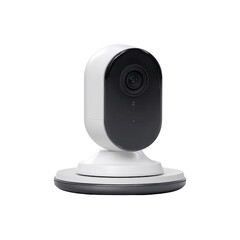 Modern Smart Home Security Camera on Circular Base