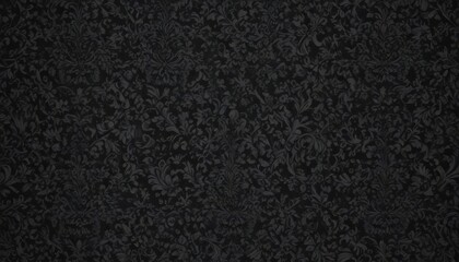 Fototapeta premium Intricate black damask, seamless floral vines , black and white, motif