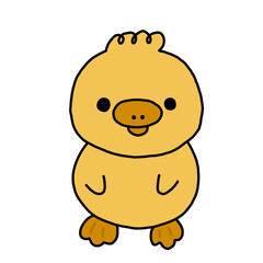 Duck lovely cartoon character 