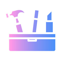 Obraz premium toolbox Gradient icon