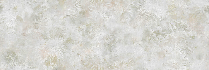 weathered bristle brushes, floral hues on rough-hewn cement surface, aged grunge look - Seamless , pattern , background , tile